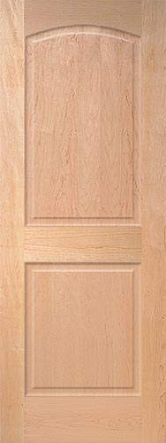 Maple Arch 2-Panel Wood Interior Door